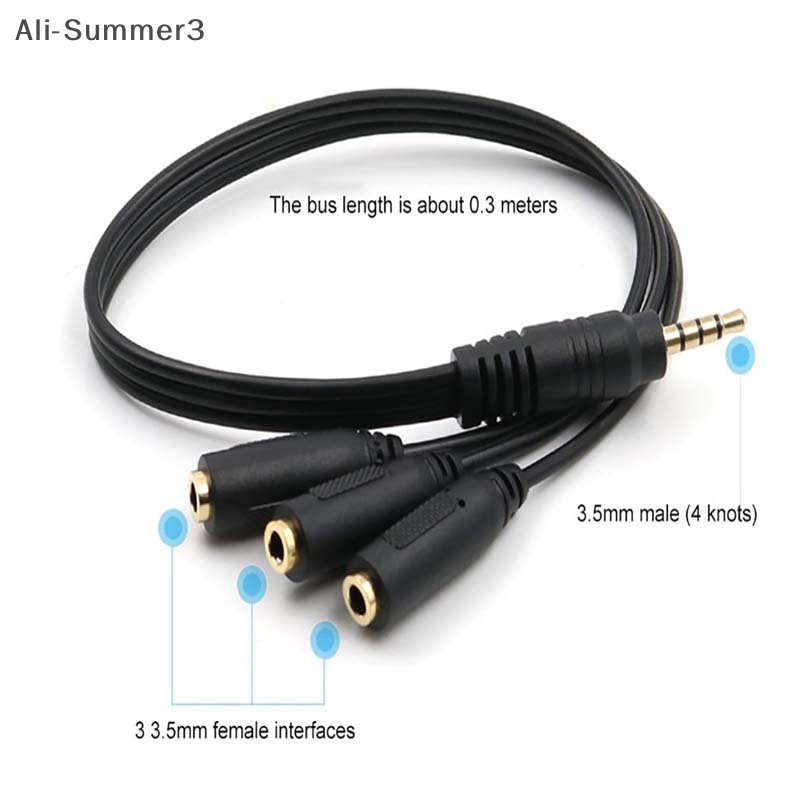 3.5mm 3 Way Port Aux Multi Hea - Earphone Splitter Jack 评论和价格