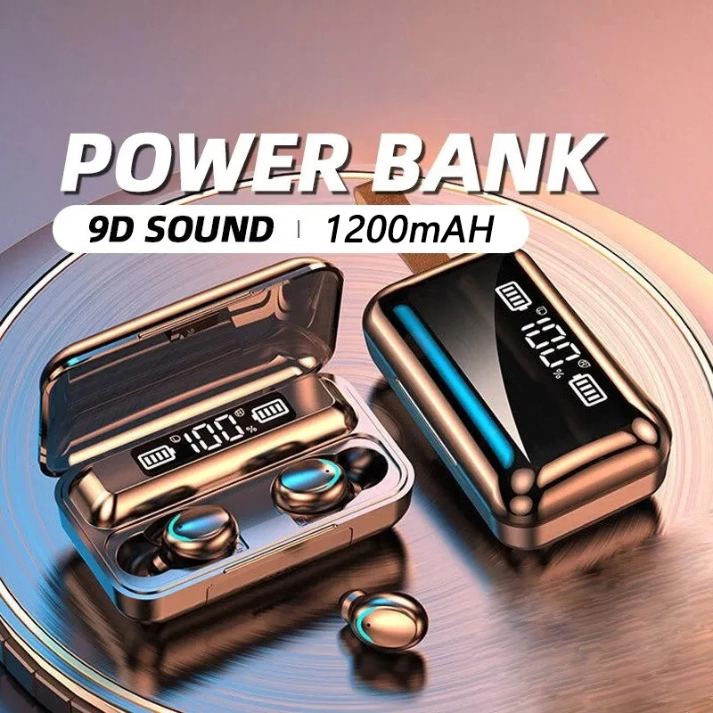 F9 Wireless Headphone TWS Blue - Wireless Earbuds Tws 评论和价格