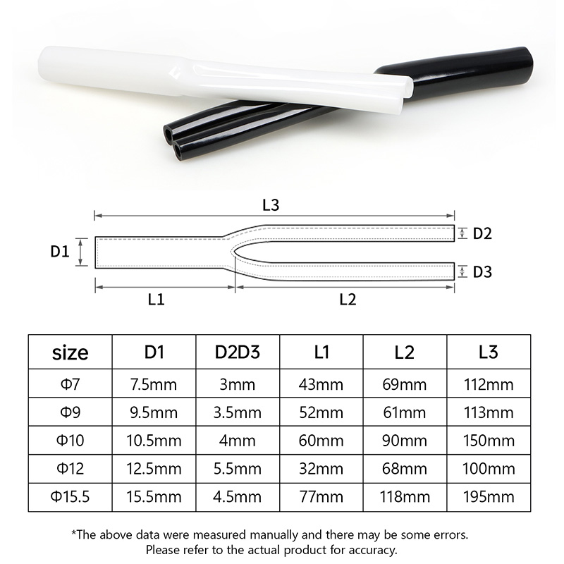 2-100pcs Y-shaped PVC Sleeve 7 - Audio Splitter Y 评论和价格