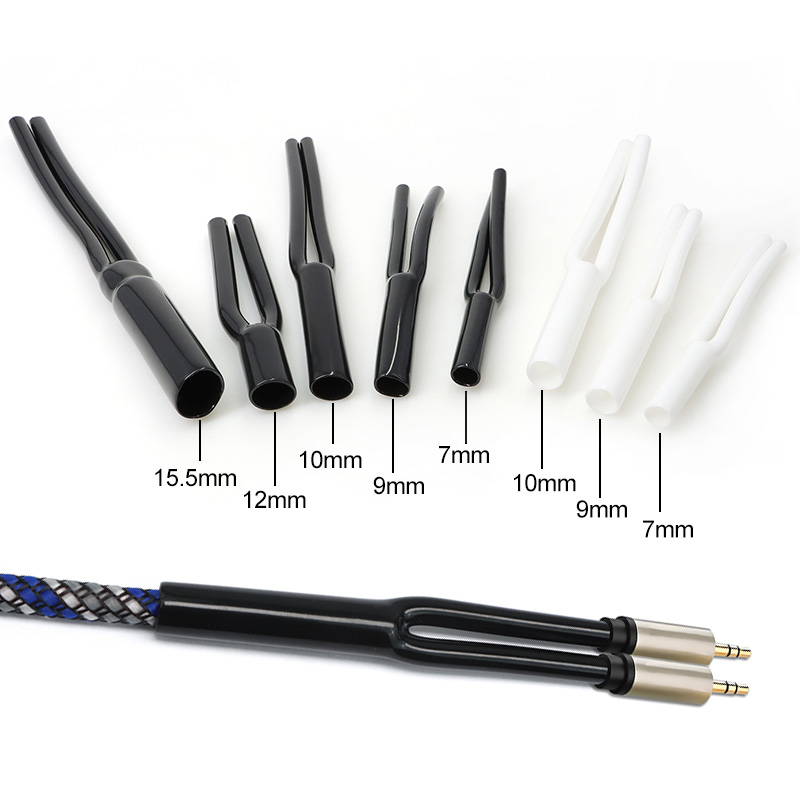 2-100pcs Y-shaped PVC Sleeve 7 - Audio Splitter Y 评论和价格