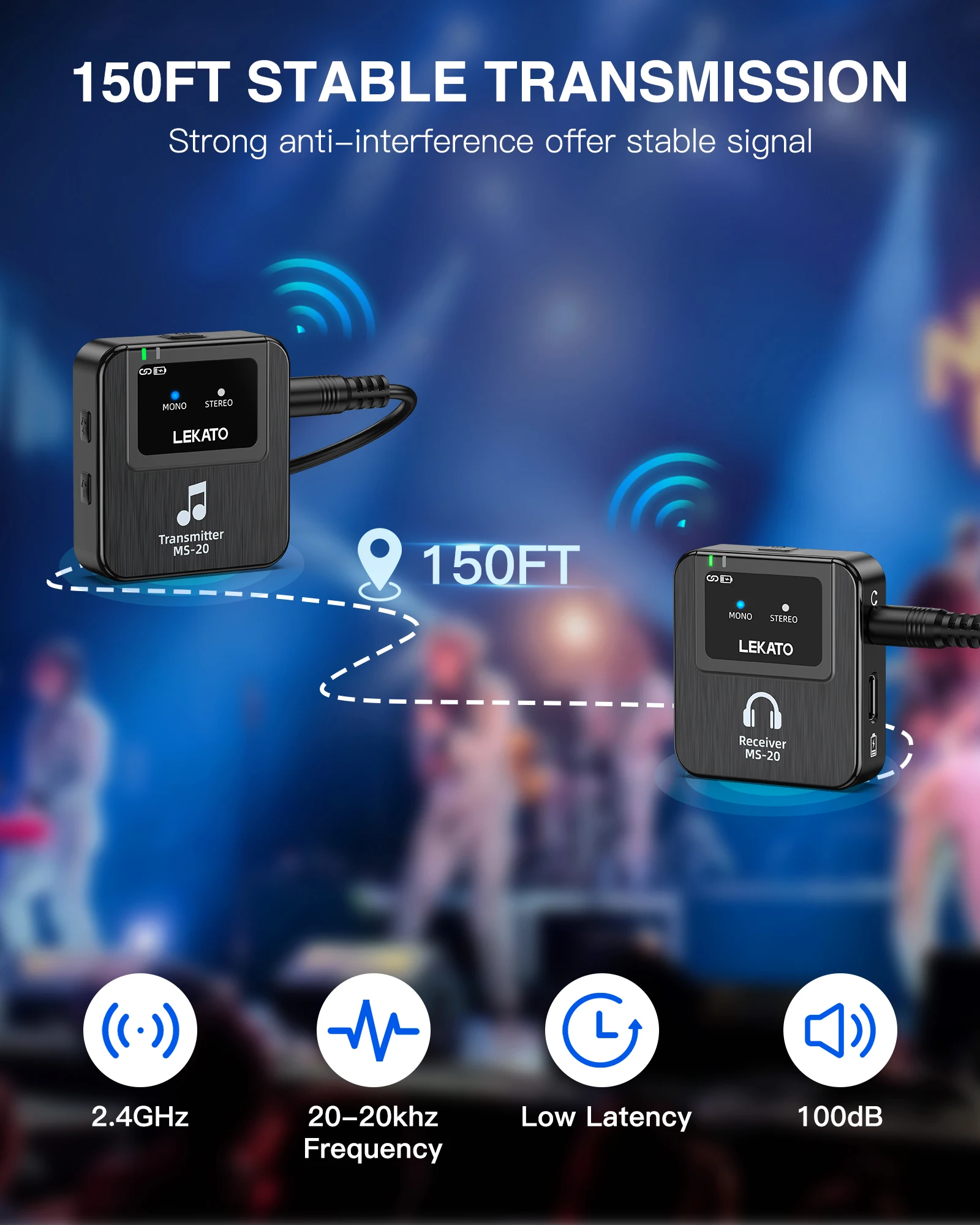 Lekato Wireless In-Ear Monitor - In Ear Monitor Iem 评论和价格