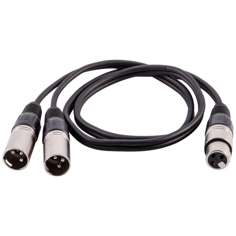 XLR Splitter Cable 3 Pin Femal - Audio Splitter Y 评论和价格