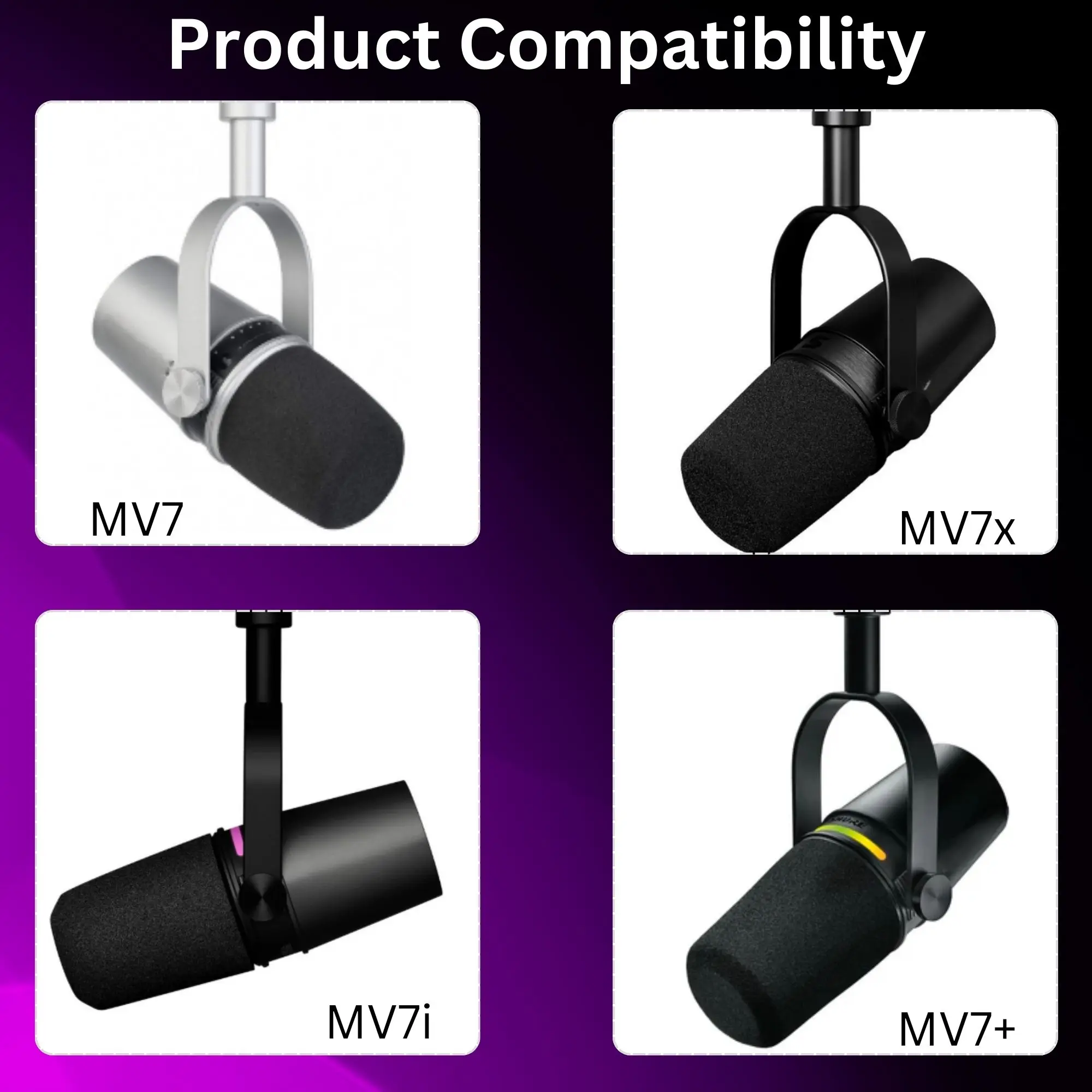 MV7 Foam for Shure MV7, MV7i,  - Shure Mic Mv7 评论和价格