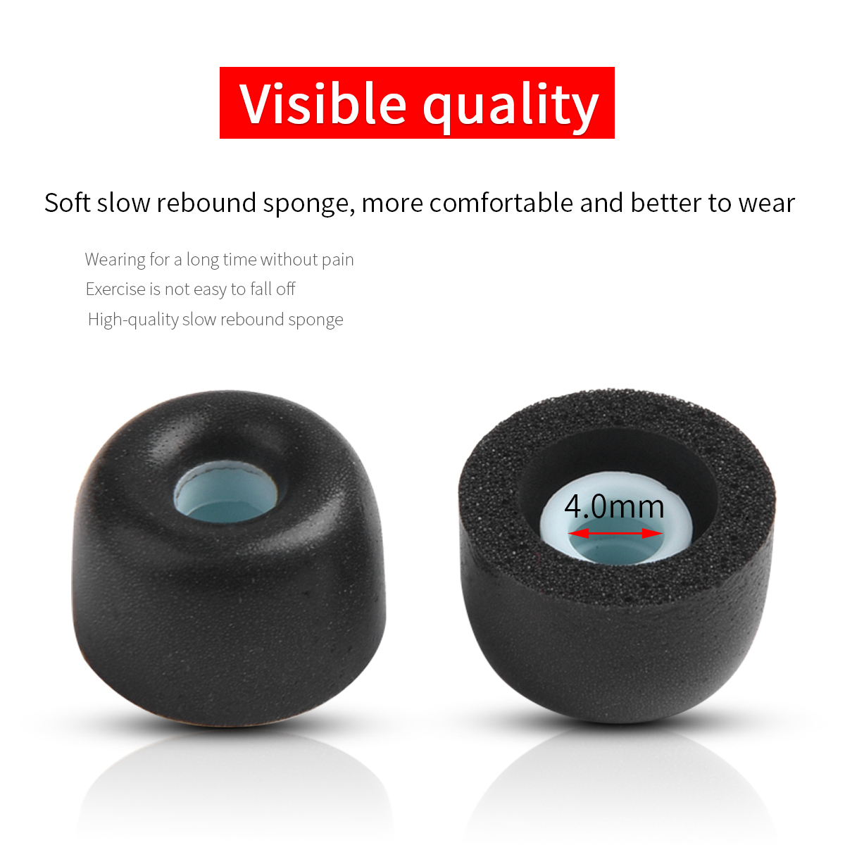 4PCS Memory Foam Ear Tips for  - Anker Speaker Soundcore Boom 2 评论和价格