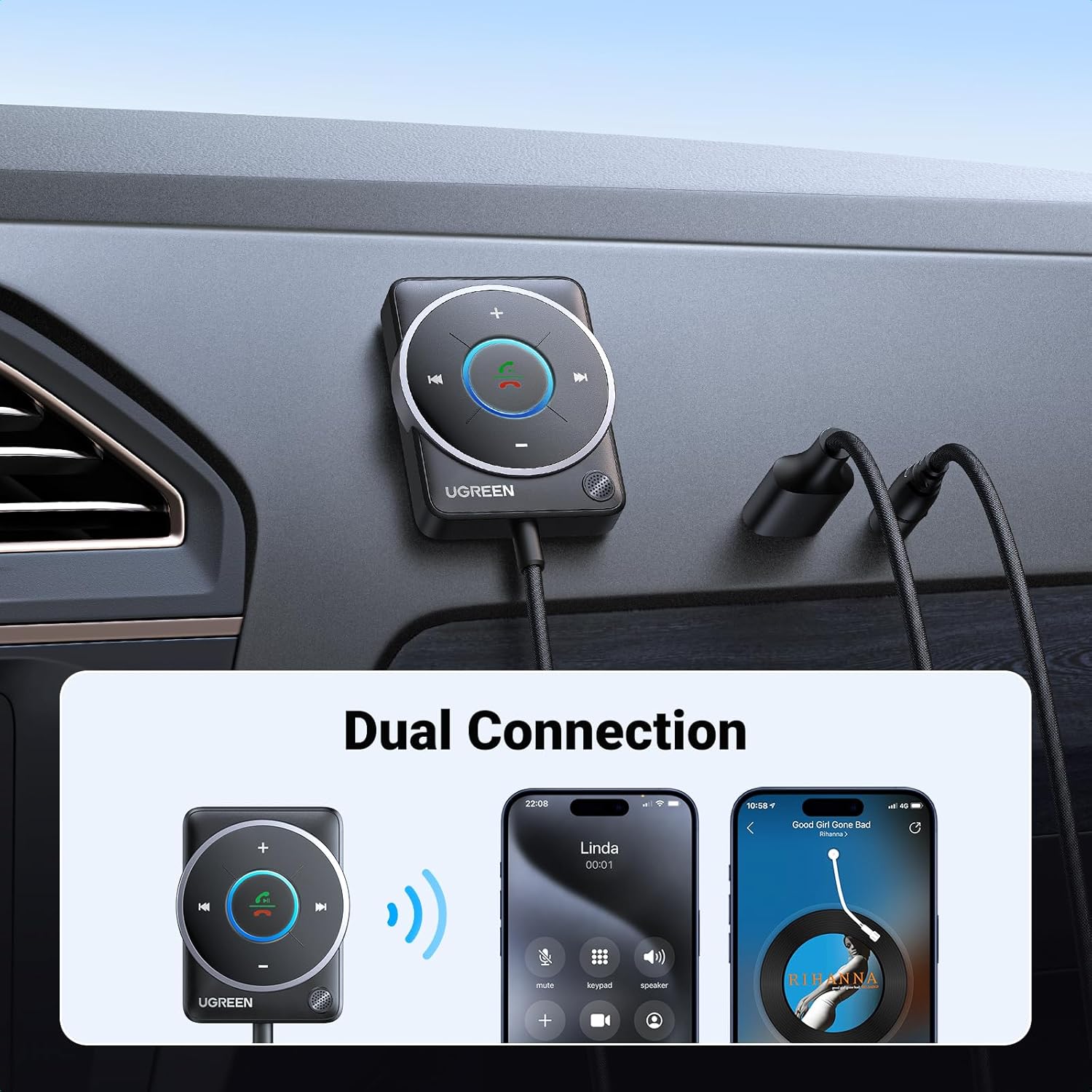 UGREEN Bluetooth 5.4 Aux Car A - Bluetooth Adapter Receiver 评论和价格