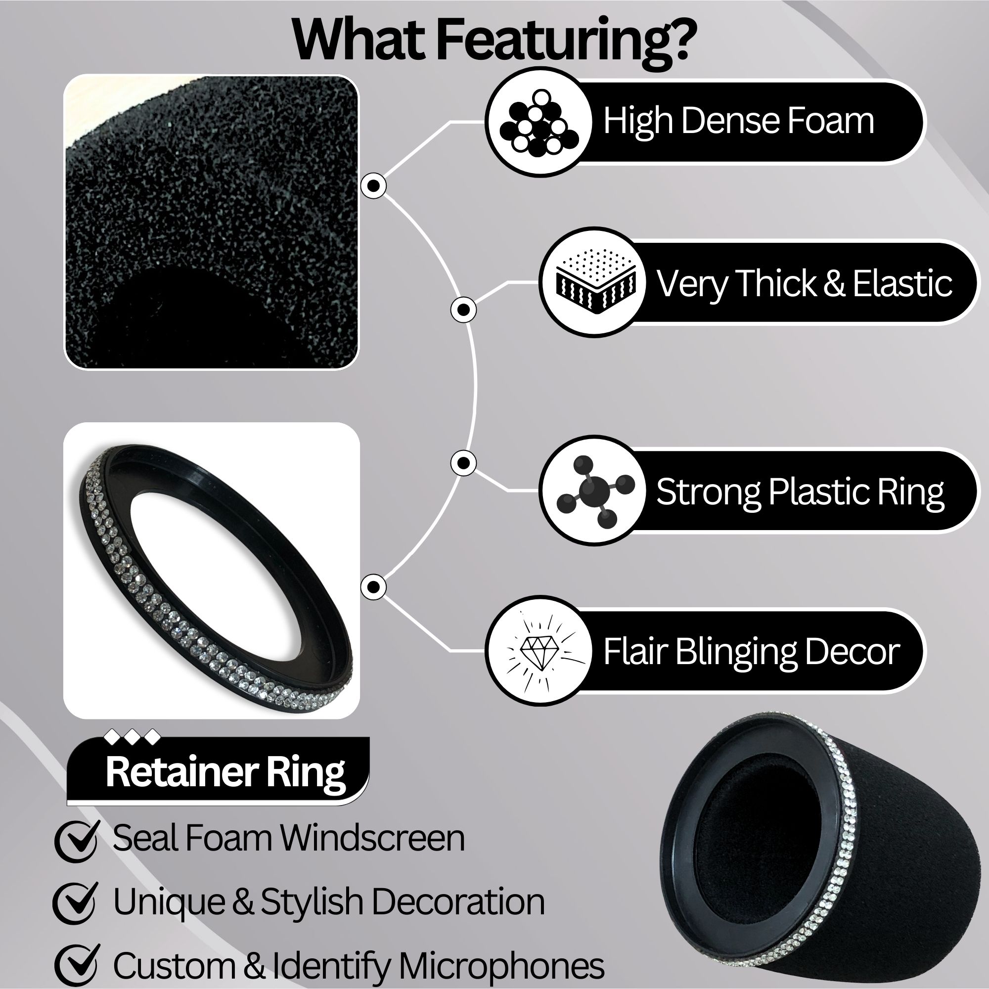 Shining MV7 Pop Filter for Shu - Shure Mic Sm7B 评论和价格